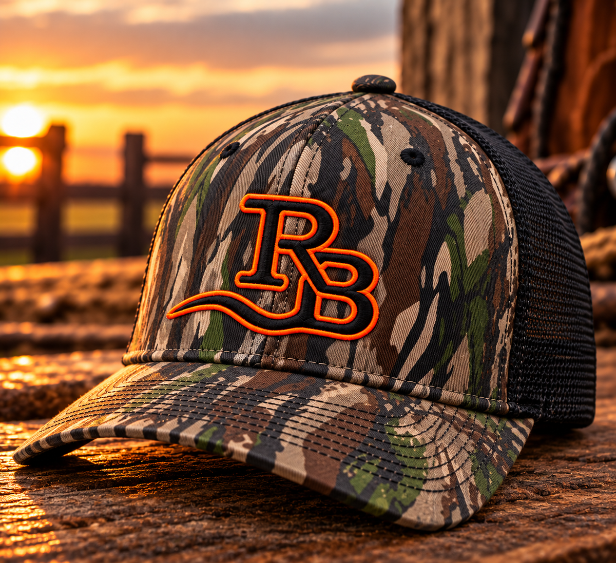 NEW! Branded Realtree Original Camo Trucker Hat